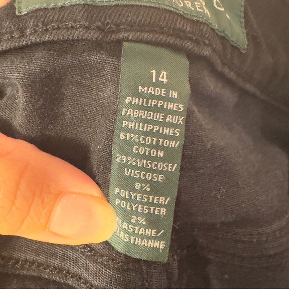 Lauren Ralph Lauren Jeans Black Women Size 14 - Picture 10 of 10